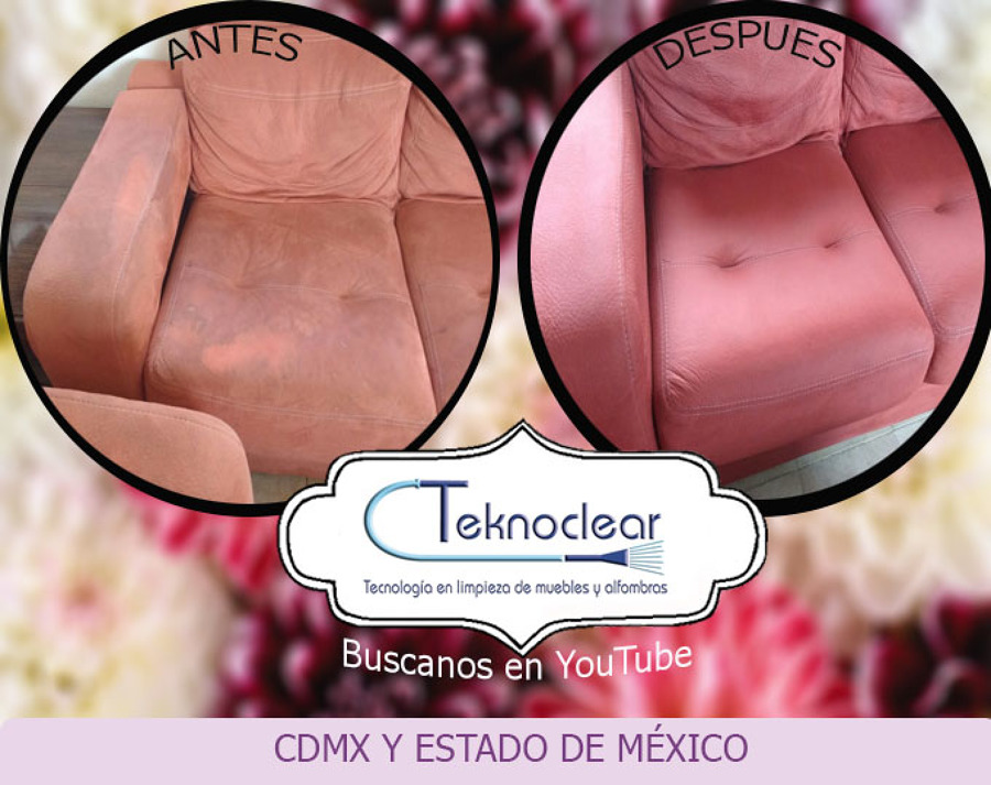 Lavado de salas de suede o terciopelo.