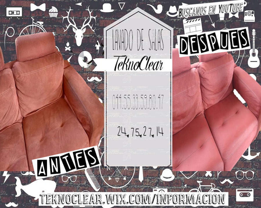 Lavado de salas de suede o terciopelo