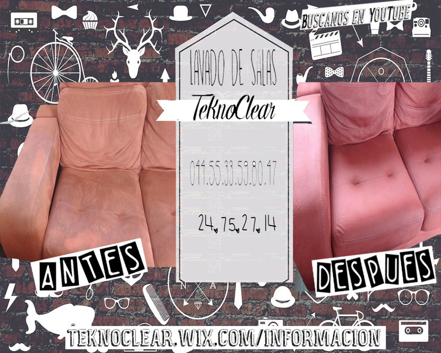 Lavado de salas de suede o terciopelo.