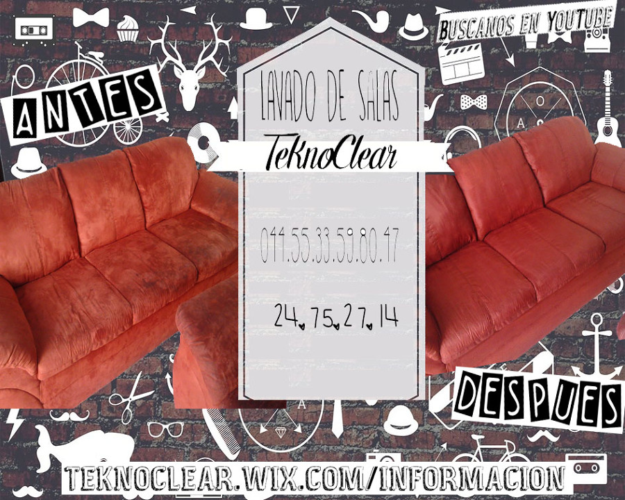 Lavado de salas de suede o terciopelo.