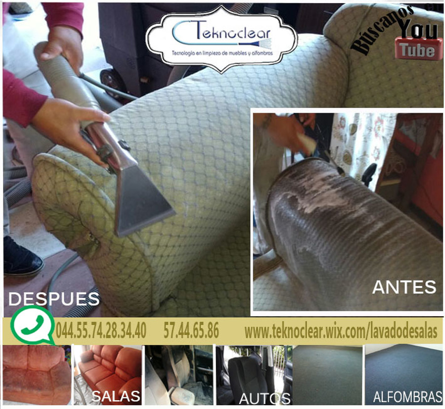 Lavado de salas en Huixquilucan