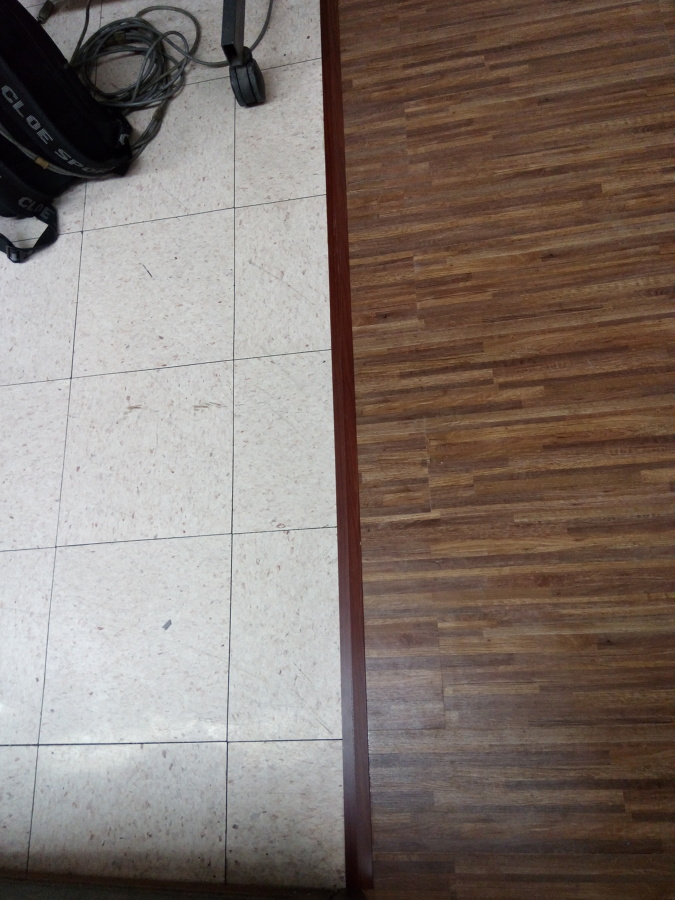 moldura de transición, excelente detalle.