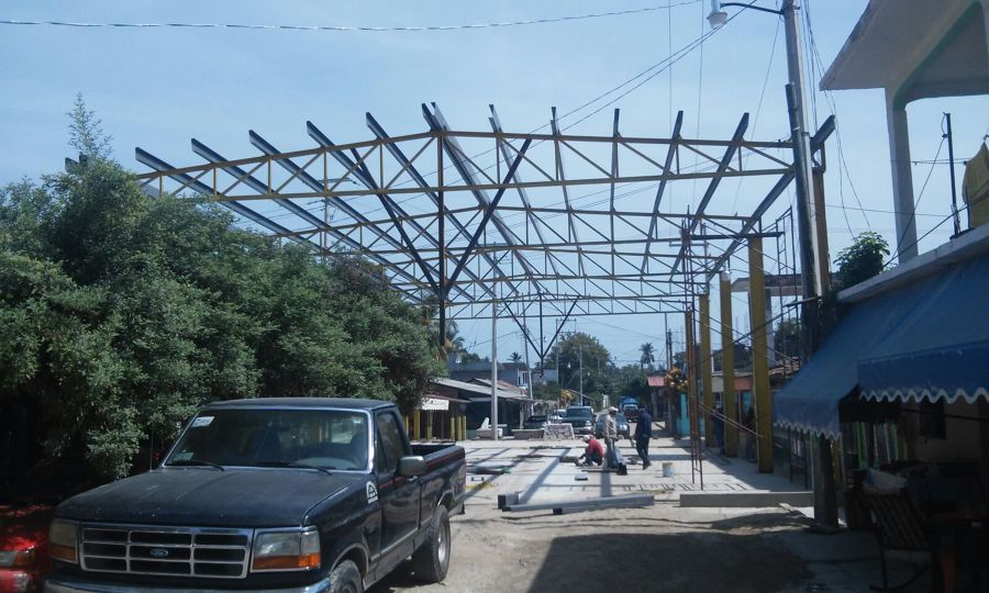 Monten sobre techumbre metalica
