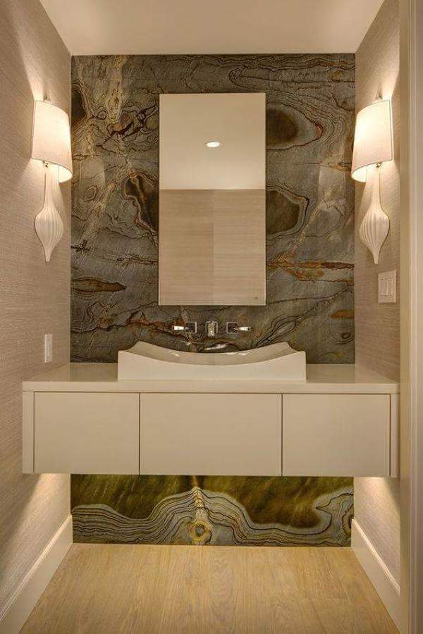 mueble con cubierta para baño