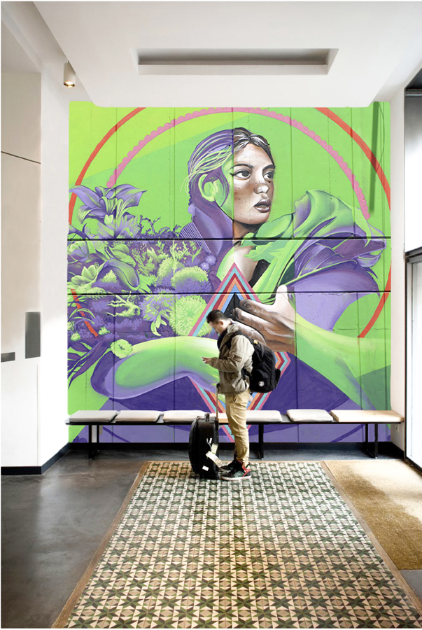 Mural para vestíbulo