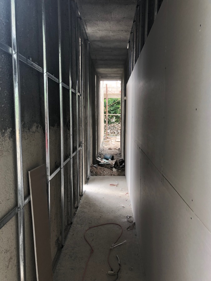 muros preparados para recibir poliestireno