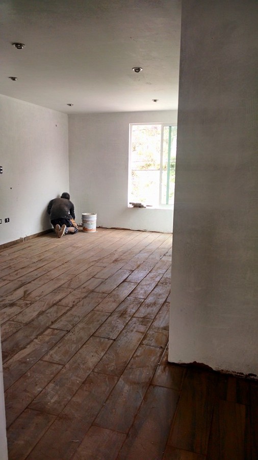 Obra en proceso en la calera 