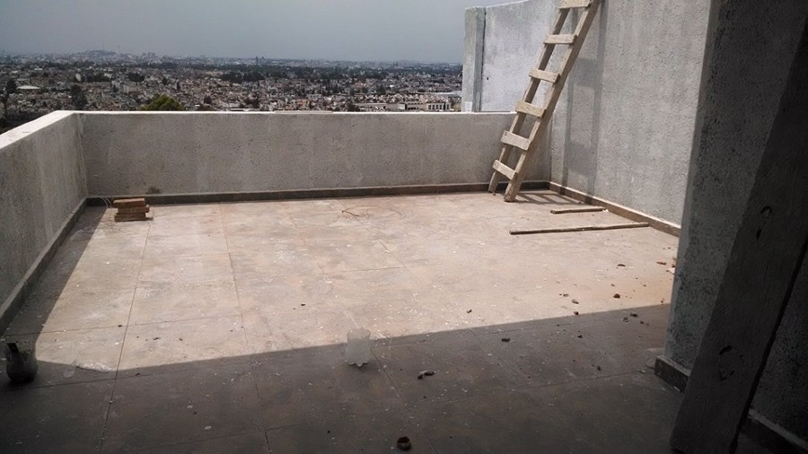 Obra en proceso en la calera 