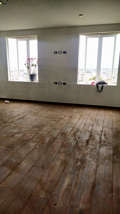 Obra en proceso en la calera 