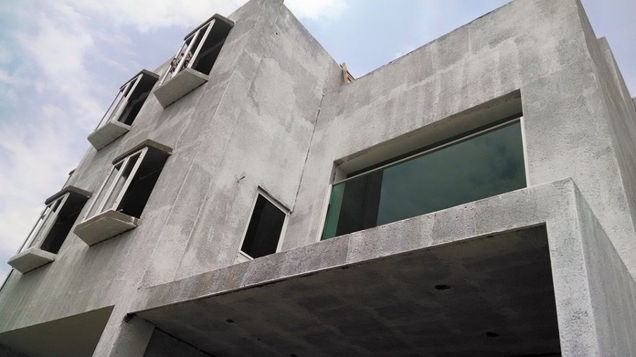 Obra en proceso en la calera 