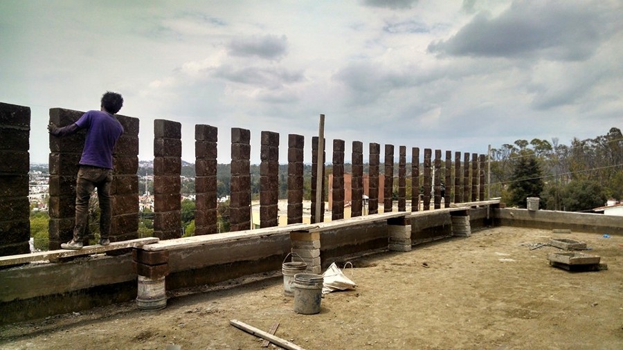 Obra en proceso en la calera 