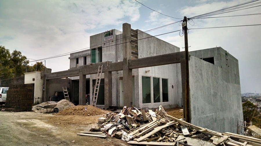 Obra en proceso en la calera 