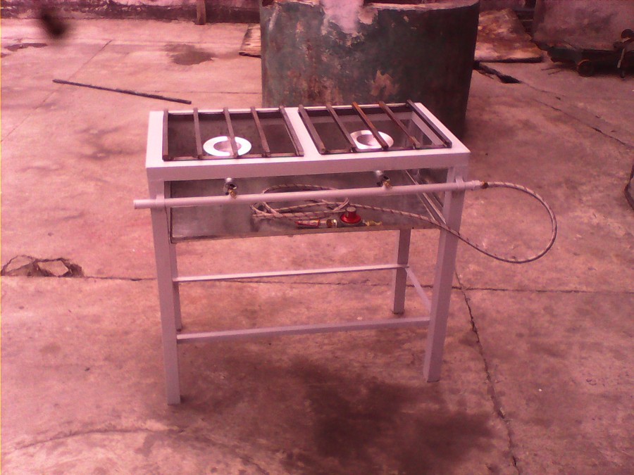 parrilla dos quemadores.