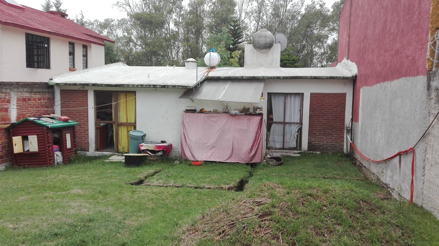 Parte  posterior de la  casa