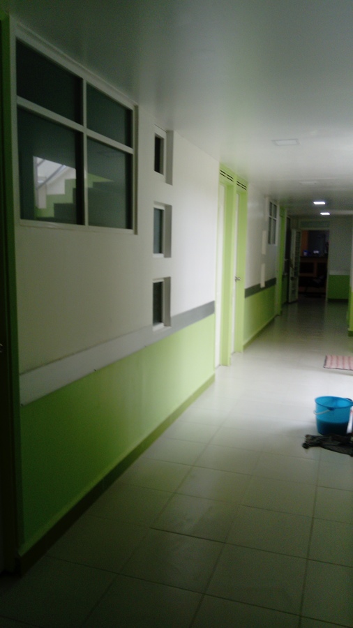 Pasillo de acceso a hospitalización