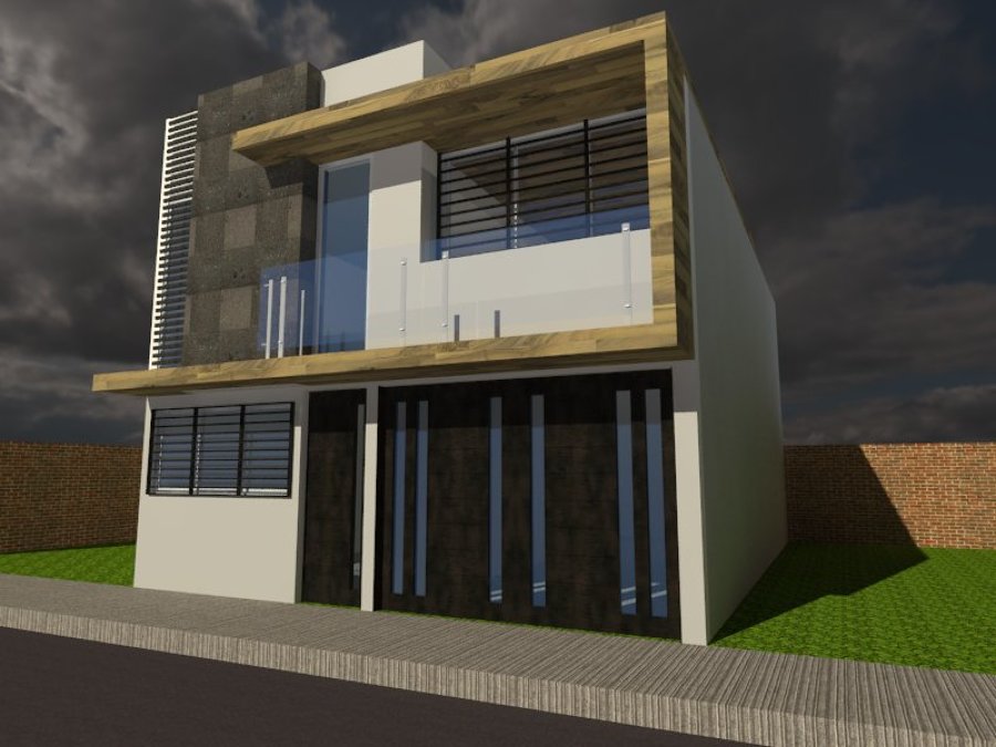 Perspectiva de diseño de fachada