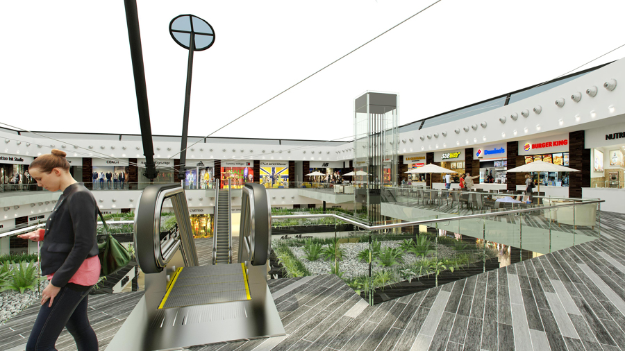 Perspectiva Escalera Eléctrica