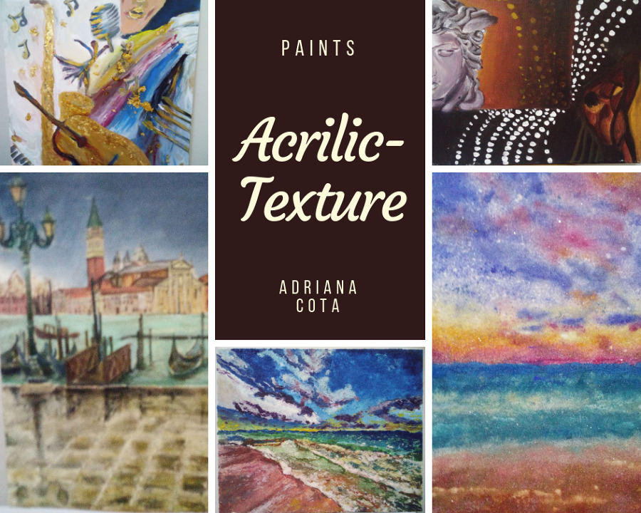 Pinturas acrílicas diferentes medidas