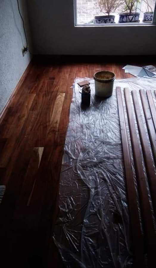 Piso de madera: trabajo