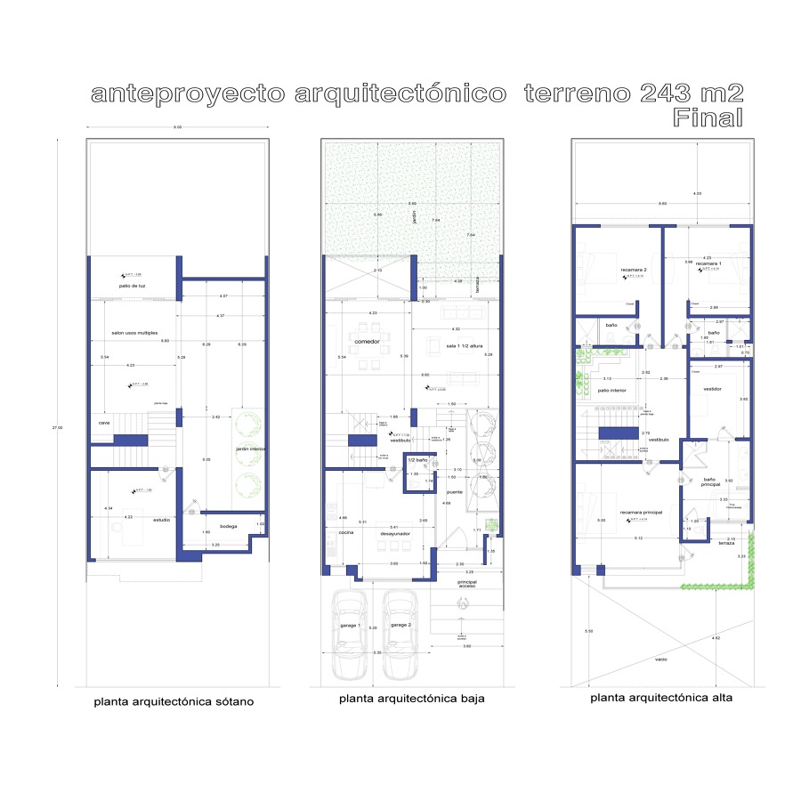 PLANO PLANTAS ARQUITECTÓNICAS
