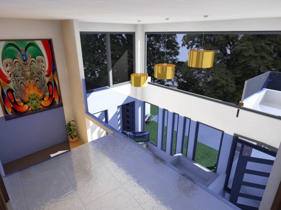 Planta alta con balcón