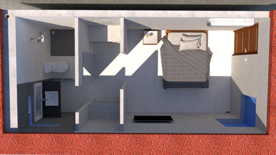 planta de dormitorio
