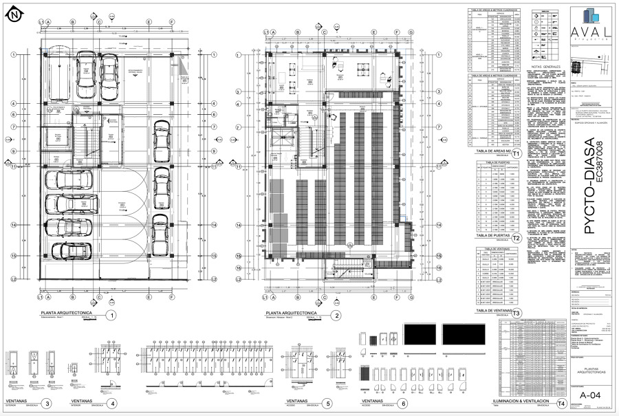 plantas arquitectónicas