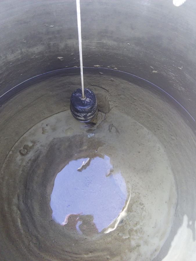 Previo a la limpieza, es necesario vaciar el tinaco