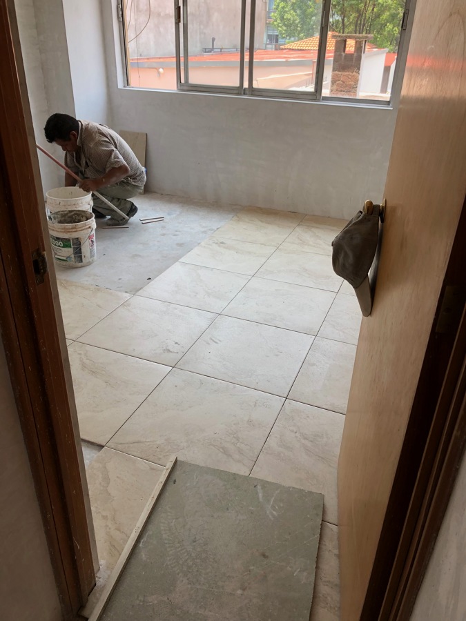 Proceso de colocación de cerámica