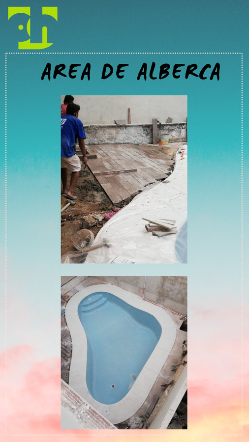 PROCESO DE CONSTRUCCION DE AREA DE ALBERCA