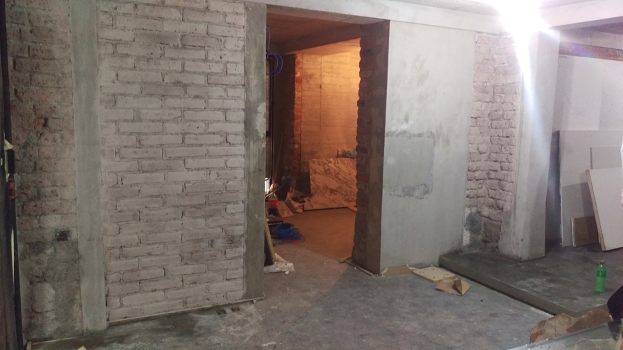 Proceso de fraguado en piso