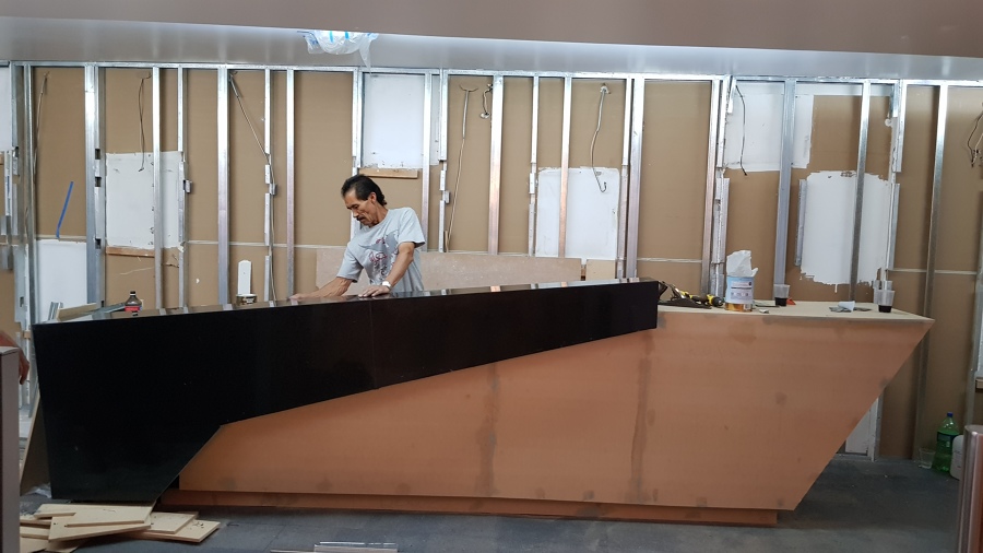 Proceso de remodelacion de recepción
