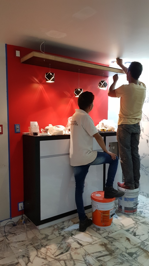 Proceso de remodelacion de recepción