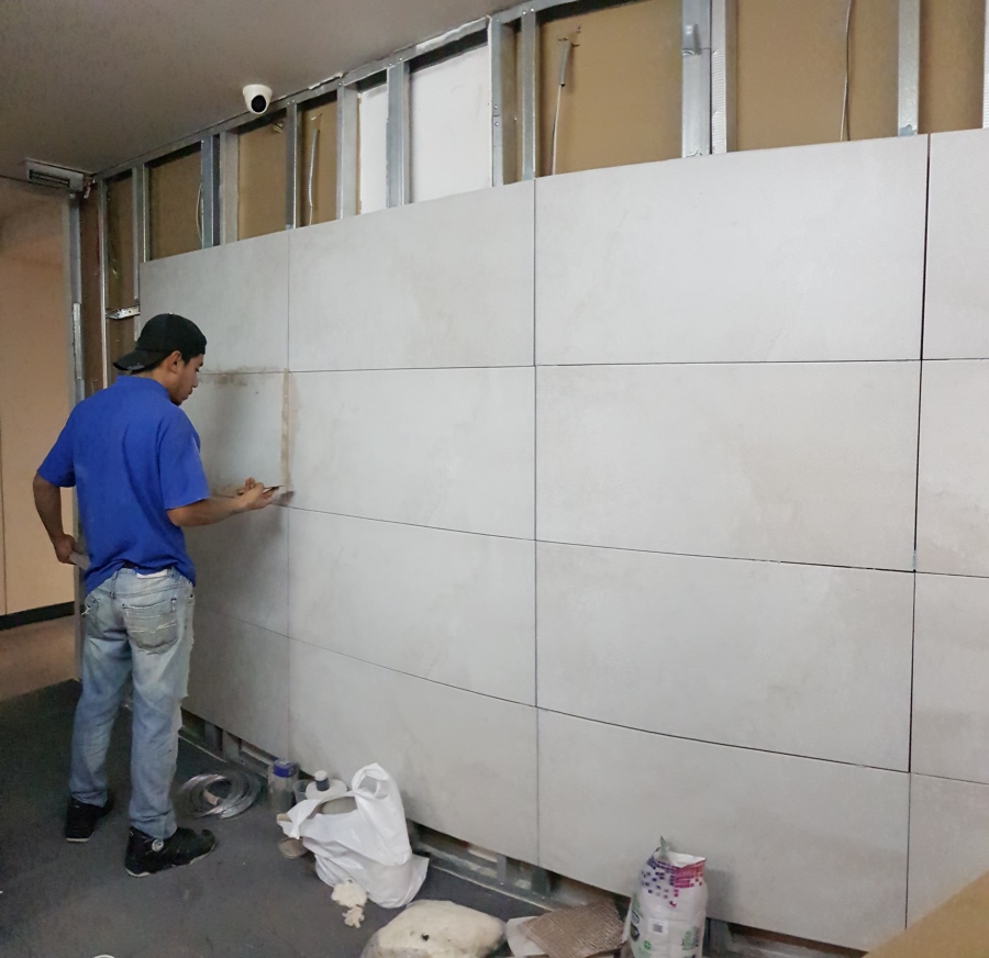 Proceso de remodelacion de recepción
