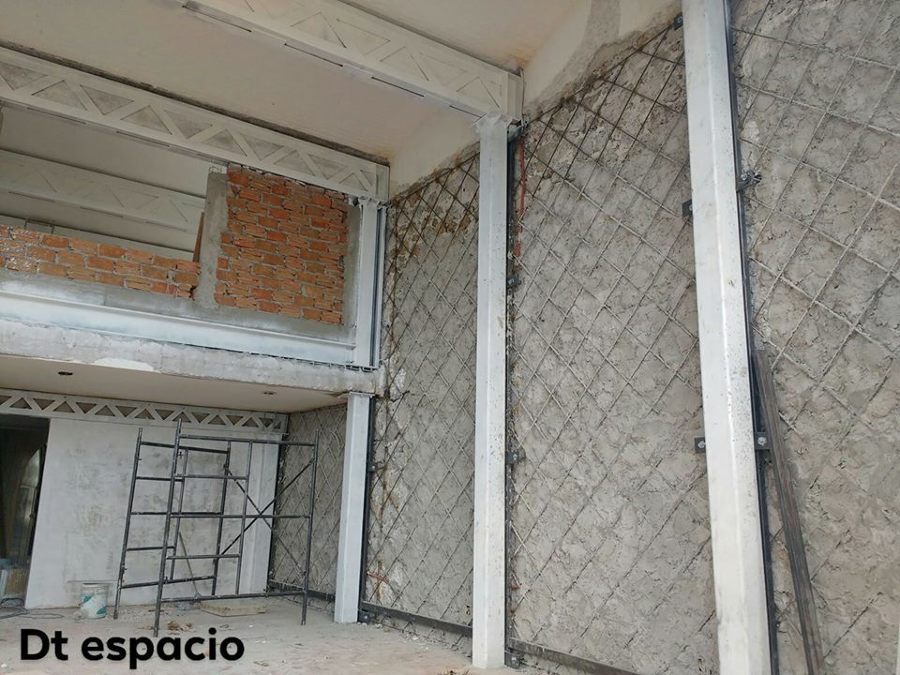 proceso intermedio de refuerzo estructural