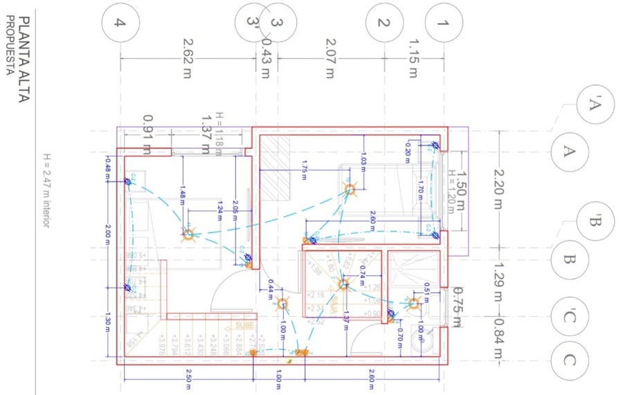 Propuesta plano planta alta