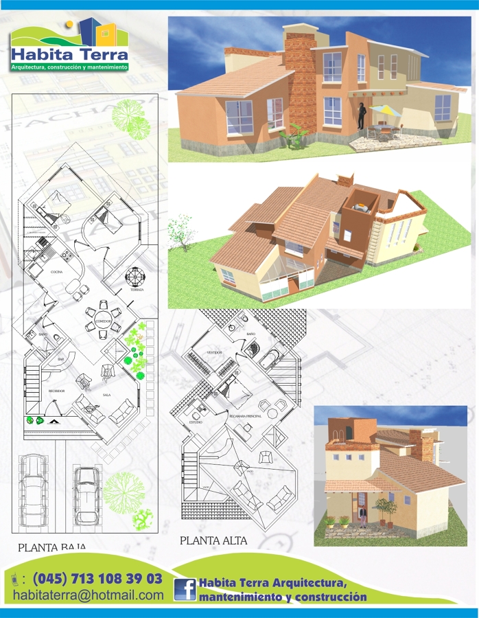 Proyecto casa en terreno de 20 x 10