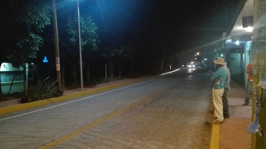 Prueba de alumbrado publico.