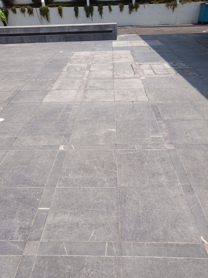 Pulido de piso de mármol