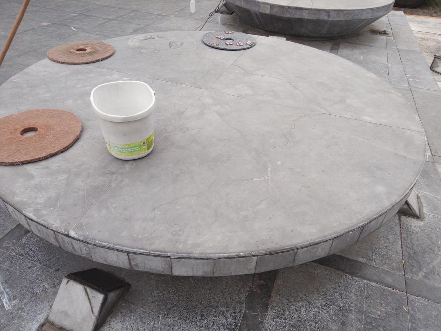 Pulido de piso de mármol