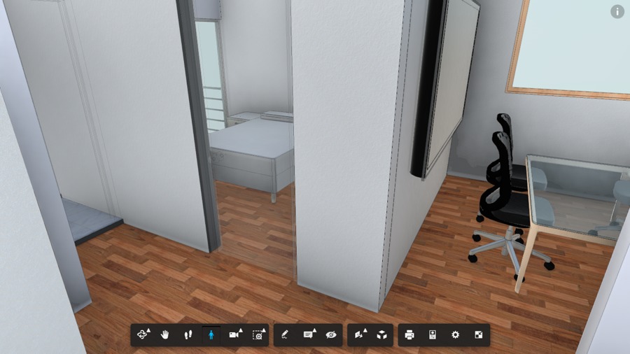 Recorrido dentro del modelo 3D