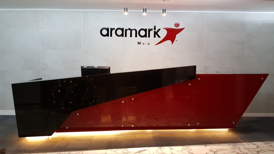 Remodelacion de recepción ARAMARK