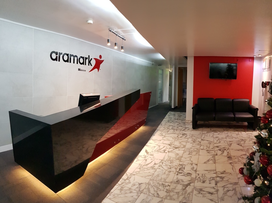 Remodelacion de recepción ARAMARK