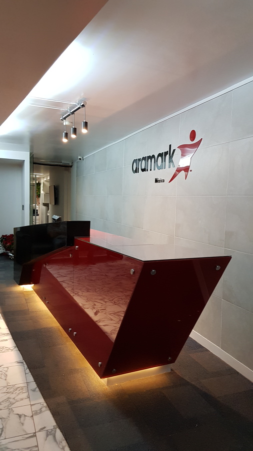 Remodelacion de recepción ARAMARK