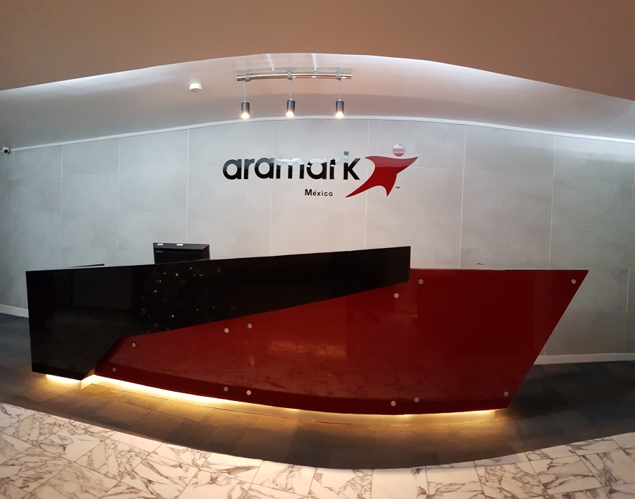 Remodelacion de recepción ARAMARK
