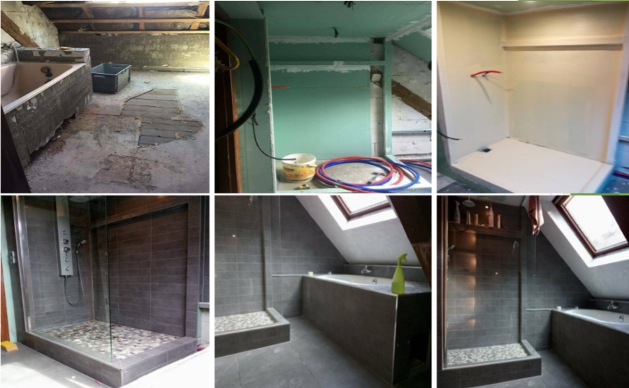 Remodelación total de baño.