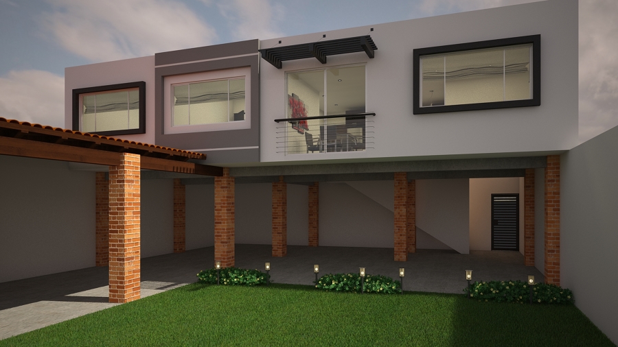 Render de Fachada interior
