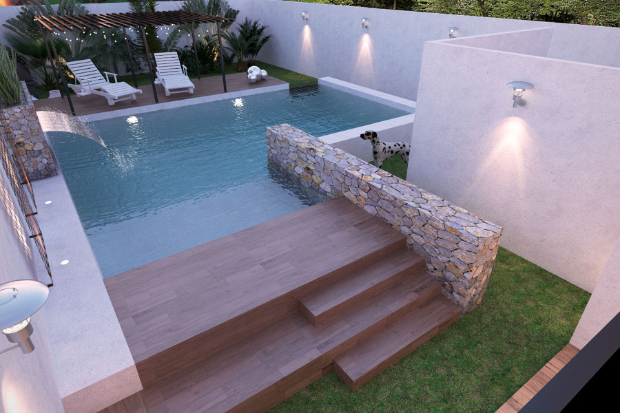 render de presentación Piscina Cholul
