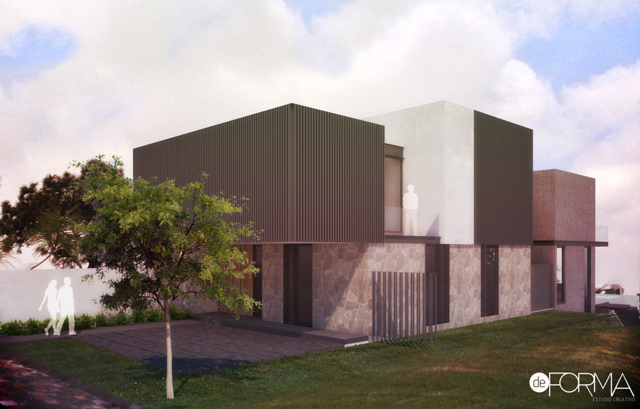Render fachada lateral