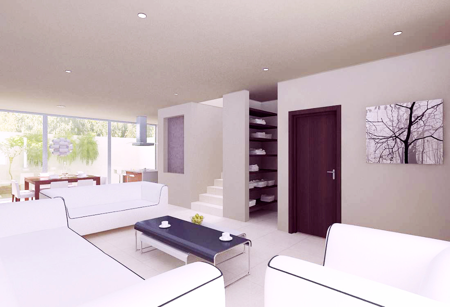 Render Fachada sala comedor